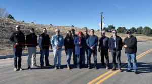 City Council and project staff celebrate the completion of the 2024 Monarch Boulevard reconstruction project with a ribbon cutting ceremony. 